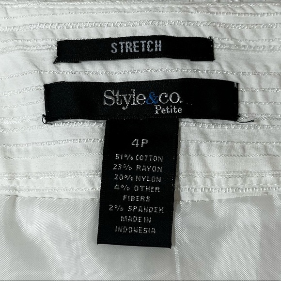 Style & Co White Flare Lined Skirt Stretch‎ - Picture 8 of 12